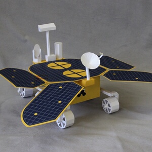 祝融号模型手办火星车宇宙太空手工diy材料立体航天探测器纸模型
