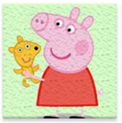 泥书小猪涂鸦纸浆少女材料画画纸浆画少儿房礼品小猫猪儿童风景画