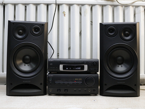二手音响 sony/索尼 ex5 6寸低音发烧组合音响 可读cd 可接电脑