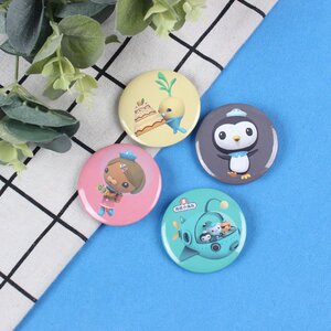 海底小纵队徽章可爱卡通现货动漫周边胸针吧唧胸u章可以定制定做