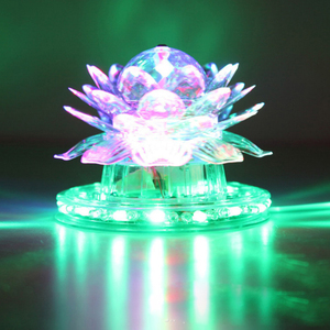 001人付款淘宝开业门店装饰亮化led莲花许愿灯 七彩灯饰户外塑料发光