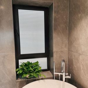 百叶窗贴纸防走光防窥型隐私窗户贴膜透光不透人卫生间玻璃膜家用
