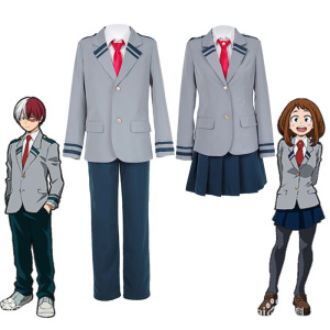 我的英雄学院校服cos丽日御茶子爆豪胜己轰焦冻cosplay