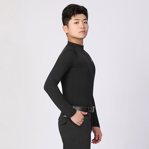 400人付款淘宝丹宝罗拉丁舞服男长袖拉丁衬衫男士国标舞上衣舞服舞衣
