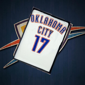 雷霆队施罗德新款17号城市版热压球衣复古背心短裤套装篮球杜兰特