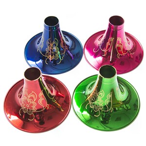 唢呐碗纯铜加f厚雕花镀金防锈防氧化黄铜高档专业演奏手工唢呐碗