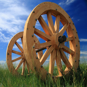 大型公园景区水车 防腐木质景观水轮 园林脚踏风车 装饰田园风格