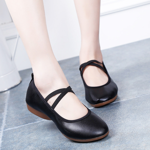 广场舞鞋女软底成人跳舞鞋低跟平底交谊舞室外舞蹈鞋中老年妈妈鞋