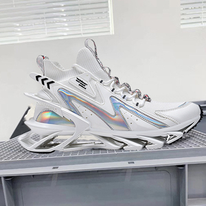 刀锋男鞋新风尚潮流 飞织透气休闲运动 增高老爹鞋男士潮鞋