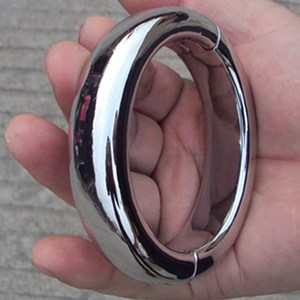 成人另类玩具情趣精致不锈钢开合式椭圆形男女手镯脚镯订制