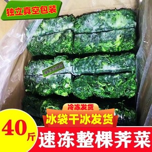 荠菜野菜新鲜包邮野生冷冻整棵荠菜速冻荠菜块包饺子馄饨商用40斤