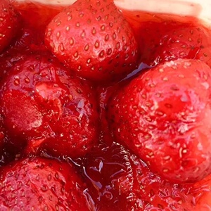 丹东冰冻牛奶草莓冰点99奶油红颜水果(400g