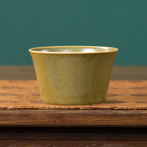 a105茶叶末釉马蹄撇口杯茶具福利专场 原399元