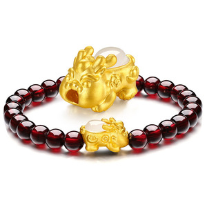 周六福貔貅手链女