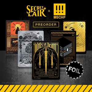 深圳p9卡牌 万智牌 mschf 联名 英文 secret lair 整盒未拆 闪