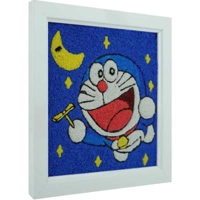 小猪画风景画房少儿纸浆书礼品纸浆儿童猪涂鸦材料泥小猫少女画画