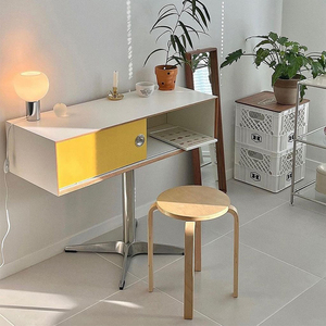 jimin 中古风化妆桌韩国网红博主同款办公电脑桌小户型梳妆台书桌