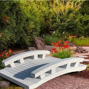 大理石拱桥花岗岩小石桥石雕流水小桥雕刻别墅庭院装饰小鱼池摆件