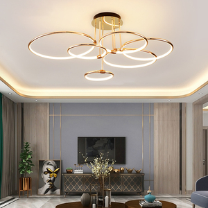 客厅灯北欧轻奢吊灯2022年新款吸顶灯现代简约大气灯具全屋套餐