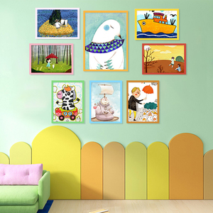 儿童画框装裱卡通