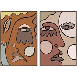 高档莫兰挂背景墙玄关的小众迪客厅画壁画走廊抽象喊情绪北欧呐装