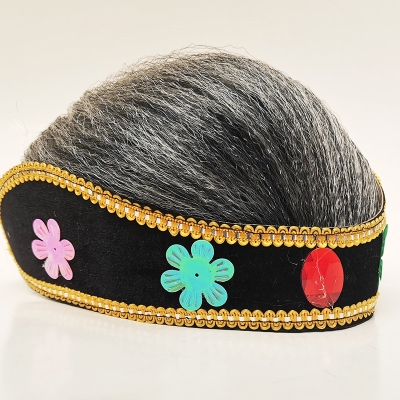 媒婆头饰演出道具表演服装儿童帽子演出服古装服装女老太太戏服套