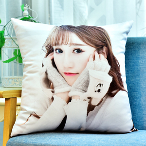 diy私人e真人两面靠作发自己照片订做自定义抱枕枕定制头来图定做