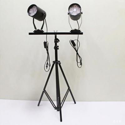 新品式高亮支架展会舞台伸立三脚灯销会j摄影直播落地射灯路展缩