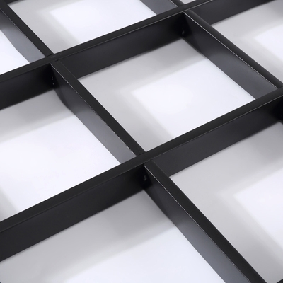 铁铝格栅吊顶材料天花板网格吊h顶水果店葡萄架方格子简易自装.