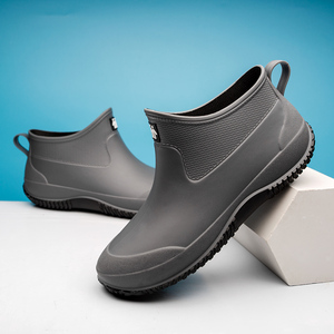 防雨鞋套男潮四季雨靴短筒防滑青年时尚网红水鞋厨房低帮工作胶靴