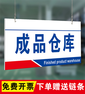 工厂生产车间仓库标识牌分区牌不良品区验厂区域划分标志标示成品区半