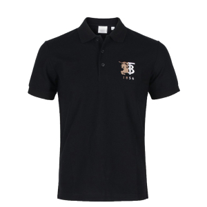 巴宝莉男装短袖polo衫男夏季战马t恤burberry刺绣男士休闲tb翻领