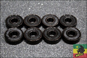 22skater专业滑板轴承 黑色塑胶防尘盖耐用型 玩不爆 滑j板专用a.