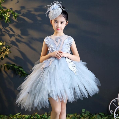 v女童舞台岁天鹅走秀服礼服5连衣裙舞蹈4演出幼儿园12表演10模特