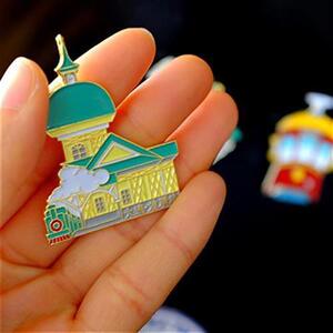 熊孩子单a品旅游纪念品金属当代火车站冰箱贴特色ts展览旅顺大连