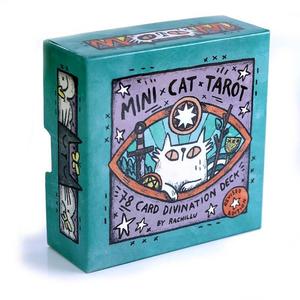 Mini Cat tarot第二版11迷你猫塔罗牌天地盖盒装英文塔牌罗