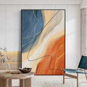 客厅沙发背景墙装饰画现代简约轻奢高级抽象入户玄关走廊楼梯挂画