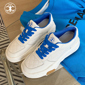 艾尚鞋邦小白鞋厚底板鞋女平底休闲鞋空军一号女鞋2022新款运动鞋