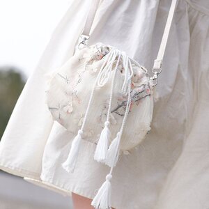 古代包包女斜挎包古风布艺