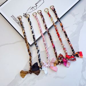 加长款40cm丝巾包带腋下斜挎延长肩带替换手工编织包包带装饰配件