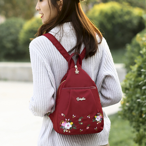 小布背包女双肩帆布