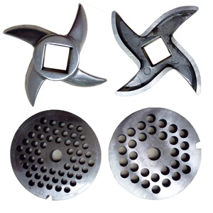 原装新红缨绞肉机龟背刀片绞刀绞切机刀片单绞机22型刀片粗细孔板