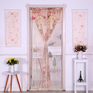 儿童公主房装饰帘韩式门帘家用春季农y村房间隔开帘子卧室门帘子