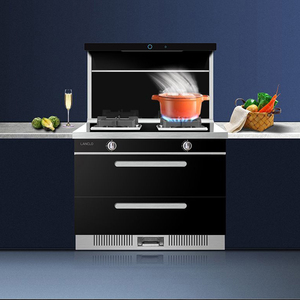 朗仕乐90h5集成灶家用智变频一体清洗双电机蒸烤消侧吸油烟机