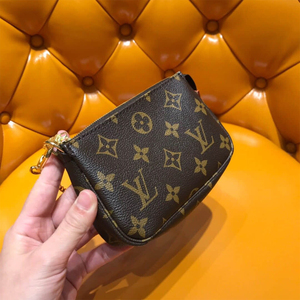 lv/路易威登女包pochette accessories迷你零钱包麻将包m58009