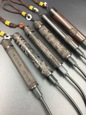 火折子老式明火吹气古代真取火手工创意打火机点烟器可定制非充电