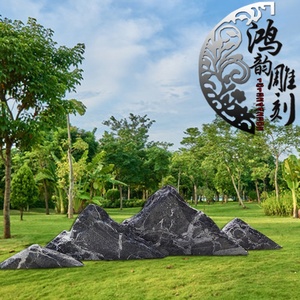 雪浪石景观景石切片石组合