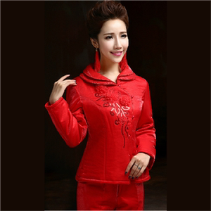 冬季新品婚庆礼服红棉衣棉裤上◆定制◆轿服结婚新娘装敬酒服棉袄