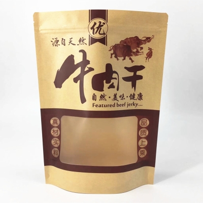 2222牛肉干包装袋子高原特产风干巴手撕牦牛肉礼品k袋子牛皮f纸a.