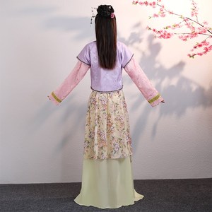 女士影宫古装女服少女丫鬟视w廷婢女侍汉阿朱阿紫舞台演出戏服出